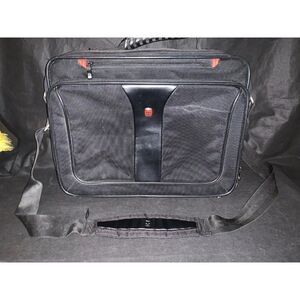 Swiss Army Laptop Briefcase Black Shoulder Bag College Soft Swiss Gear by Wenger